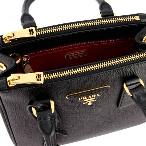 black prada small bag|Prada leather mini shoulder bag.